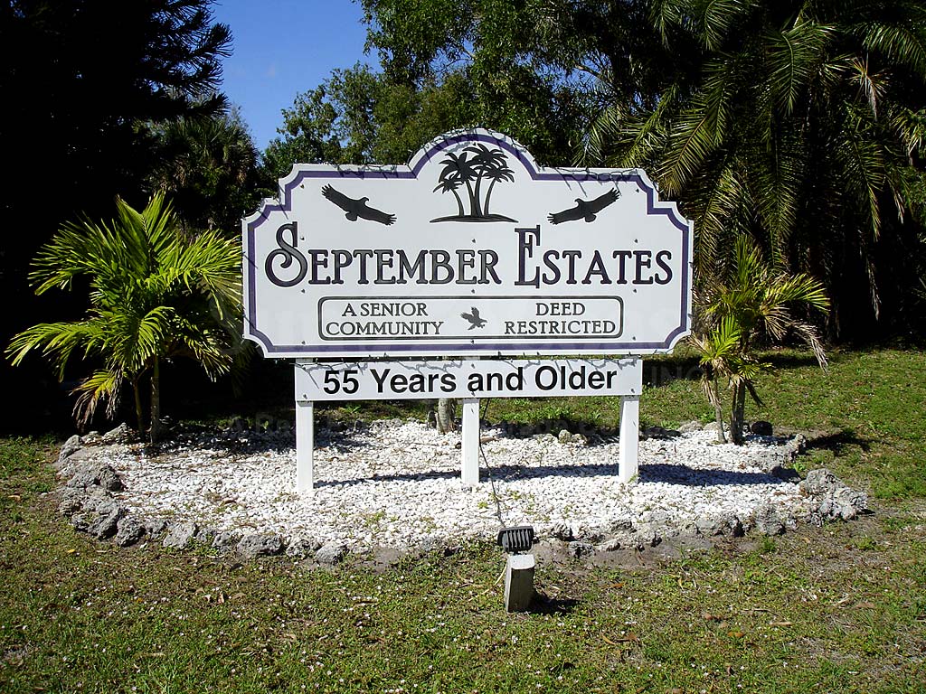 September Estates Signage